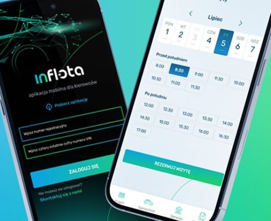 aplikacja dla kierowców - inflota mobile